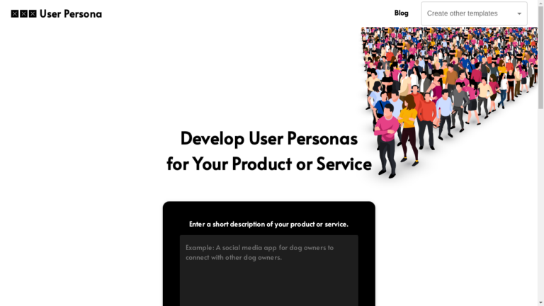 "Screenshot of the User Persona dashboard displaying user personas and analytics"
