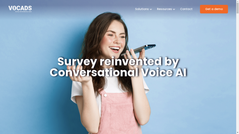 "Vocads Survey - Conversational Voice AI for better insights"