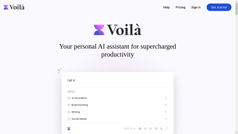 A person using Voilà AI to create stunning visualizations effortlessly.