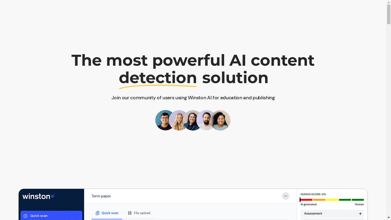 "Winston AI Logo - AI Content Detection Tool"