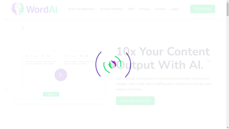 "WordAI AI Tool - Enhance your content creation process"