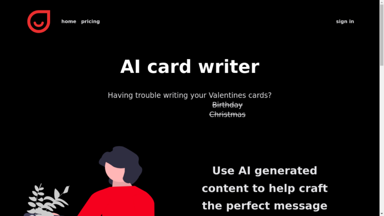 "AI Card Writer - personalized greeting card generator"