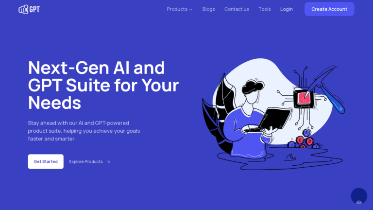 "Illustration of YourGPT AI chatbot providing customer support"