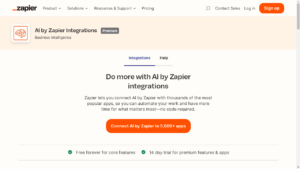 An image showcasing the power of Zapier AI Integrations in automating workflows effortlessly.