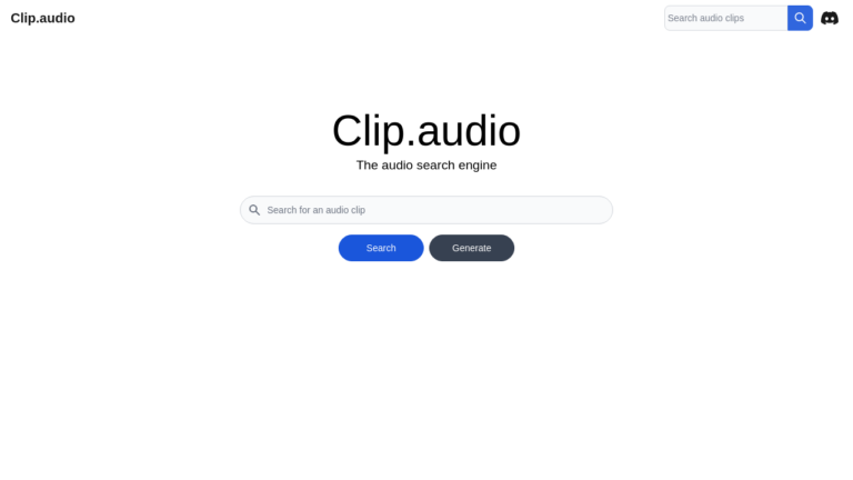 Clip.audio logo - AI-powered audio search engine