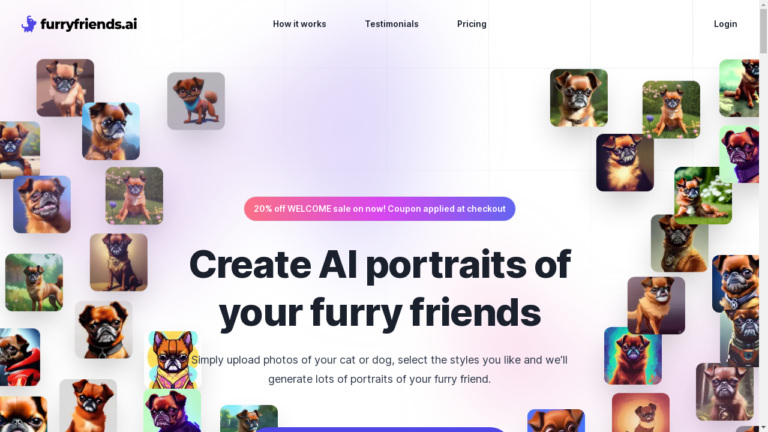 AI pet portrait generator