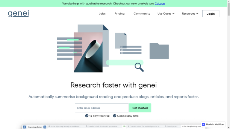 "A researcher using genei beta to enhance their workflow"