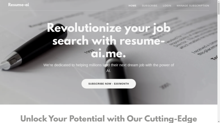 "AI-powered resume review tool"